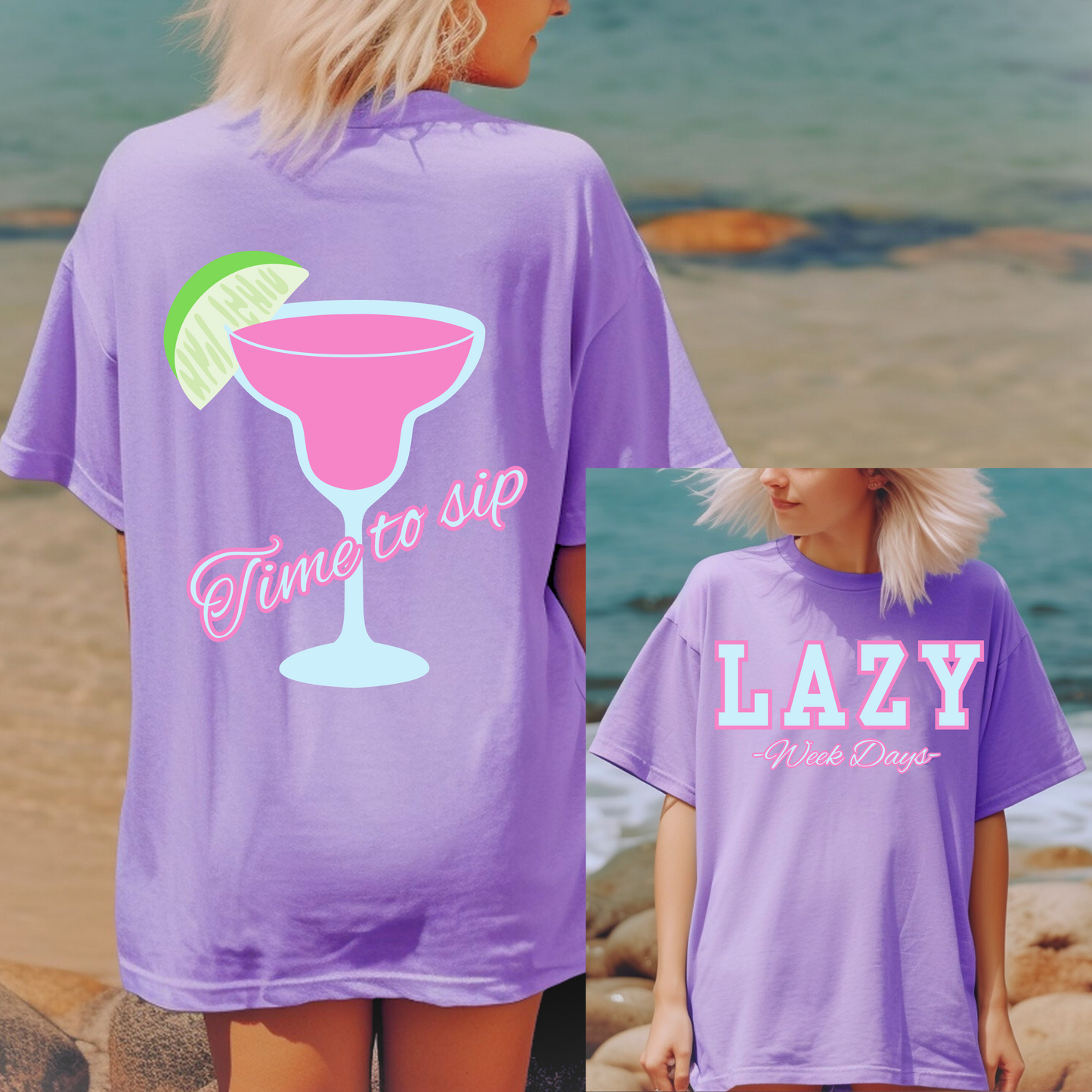 Lazy weekdays drinking shirt T-shirt